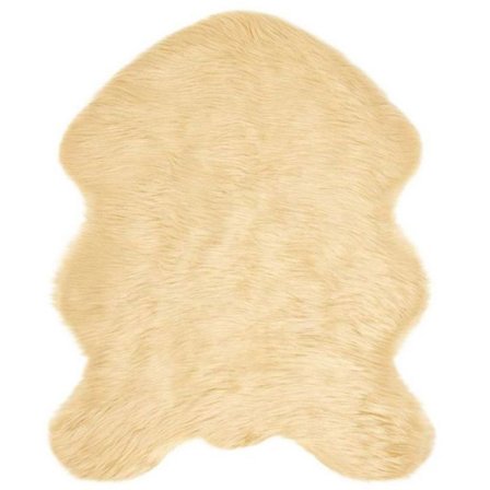 Matta - underlag för matta Vidaxl Matta i falsk Tafalla Kräm 50 x 80 cm Polyester