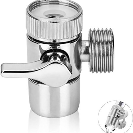 Way Dusjdiverter Stoppekran Messing Krom KLB