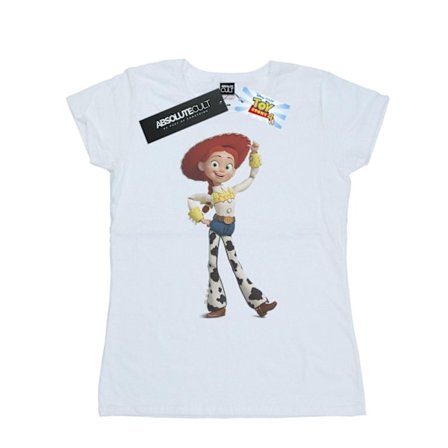 Disney Dam/Kvinnor Toy Story Jessie Pose Bomull T-shirt M Vit