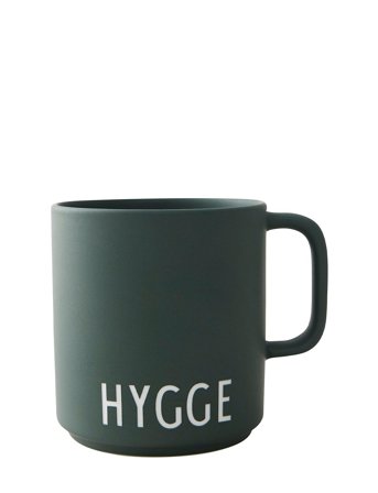 Favourite Cup With Handle Green Design Letters