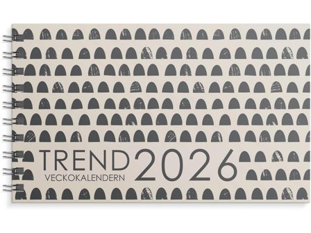 Burde Veckokalendern Trend 2026 - Lyreco - Almanackor och kalendrar - Bordskalendrar och skrivunderlägg - Bordskalendrar