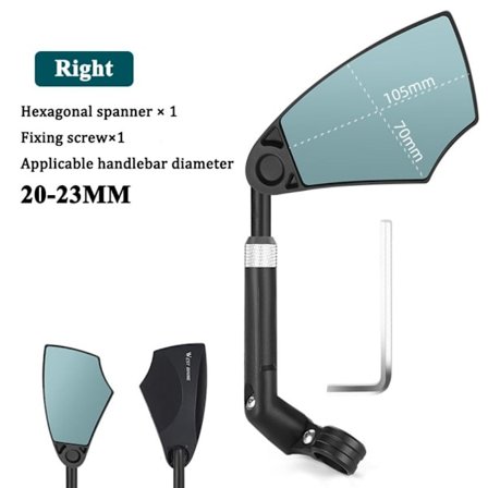 1 PC Cykelspejl Elcykel Bakspejl HØJRE HØJRE