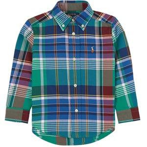 Kids - Ralph Lauren Branded Checked Shirt Green 3 Years - Tops - 3 years - Green