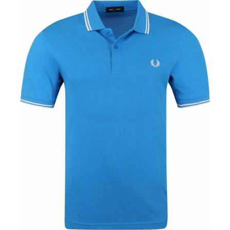 Fred Perry, Pole Blauw, Heren, Maat:M,Katoen