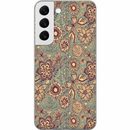 Samsung Galaxy S22+ 5g Genomskinligt Skal Vintage Flowers