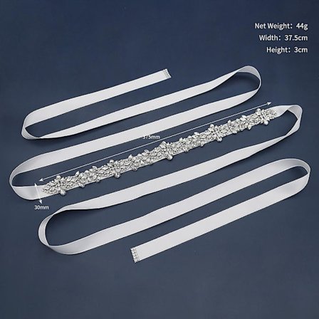 Brude Rhinestone Indlagt Bælte Brudepige Sash Bryllupsfest Kjole Bånd Kvinders Kjole Tilbehør