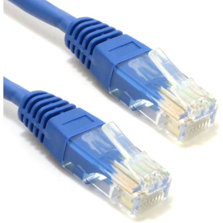 Blå nätverkskabel Ethernet RJ45 Cat5e-CCA UTP Patch 26awg 1m [1 meter]