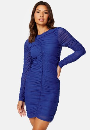 BUBBLEROOM Myra mesh dress Blue Klær