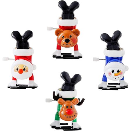 4-pack Jul Uppdragbara Leksaker för Barnfestpåse, Roliga Hoppande Leksaker