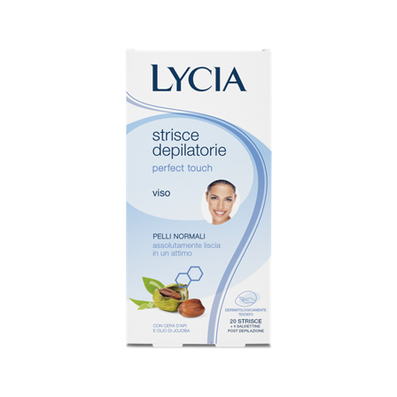 Lycia Perfect Touch Viso 20 Strisce Depilatorie