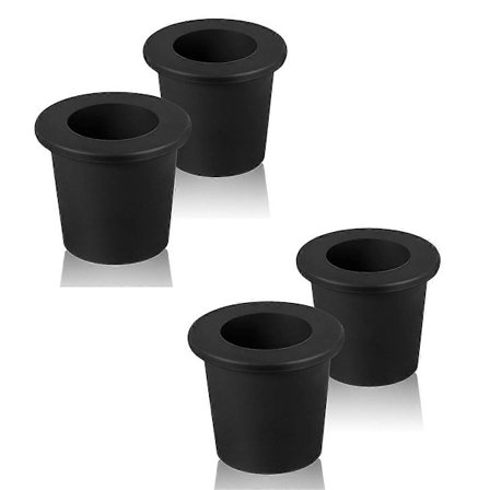 Pation pöydän aurinkovarjon reiän rengas, aurinkovarjon vakauttaja, musta (FMY)