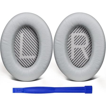 Erstatningsøreputer, kompatible med QuietComfort 35 (QC37) og andre serier av over-ear hodetelefoner, lydabsorberende skum.