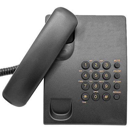 Fasttelefon Kablet Skrivebord Stor Knapp Telefon for Seniorer med Ny Oppringing Kablet Telefon for Seniorer Telefon for Seniorer