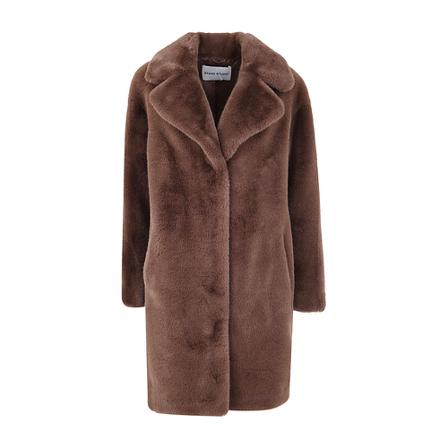 Stand Studio Faux Fur & Shearling Jakke Brun, Dame