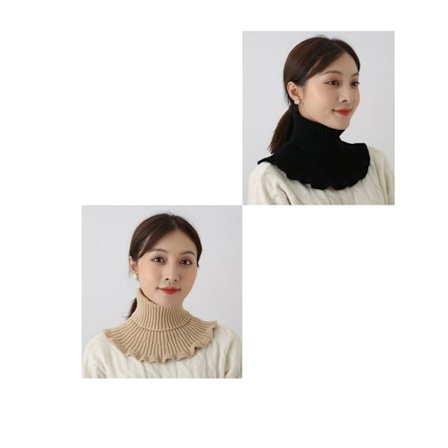 2PCS Dame genser skjerf høst og vinter hundre match