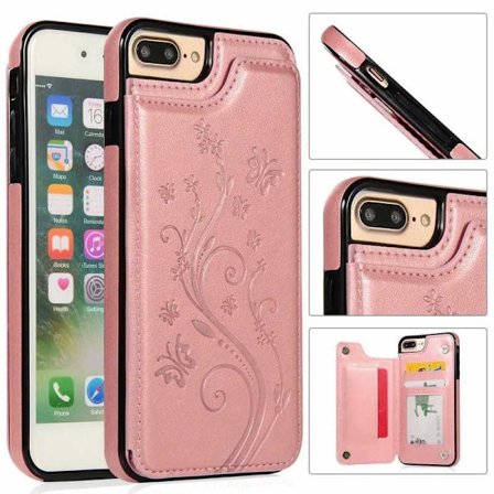 iPhone 8 Plus Shockproof Cover Card Holder 3-SLOT Flippr V2