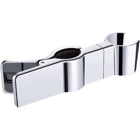 Duschmunstyckeshållare, Metall, Justerbar, Silver