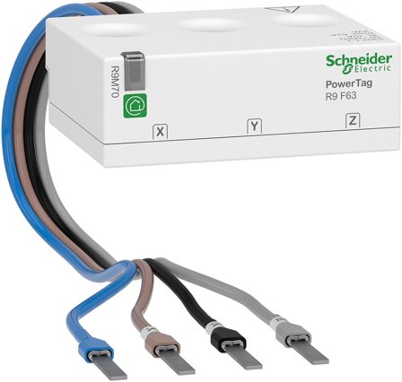 Schneider Electric R9M70 Energimätare fyrledare, 3 moduler, Elfördelning & strömförsörjning