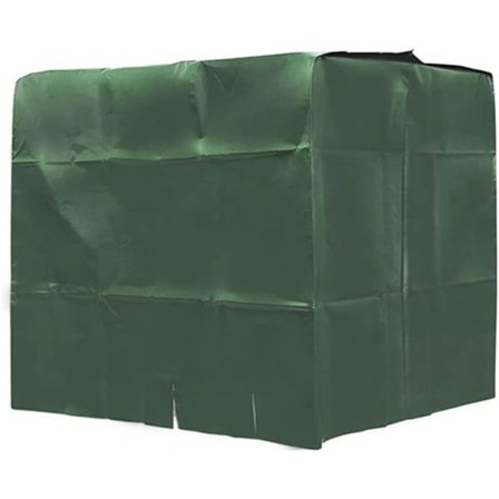 Vandtankdæksel, IBC vandtankdæksel til 1000L vandtank, støvtæt, UV-bestandig og regntæt, 120x100x116cm (Grøn)
