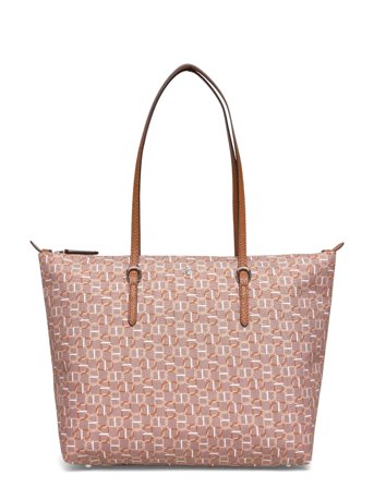 Nylon Medium Keaton Tote Bag Pink Lauren Ralph Lauren