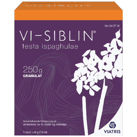 Vi-Siblin granulat 610mg/g ca 40 doser og måleskje, 250g