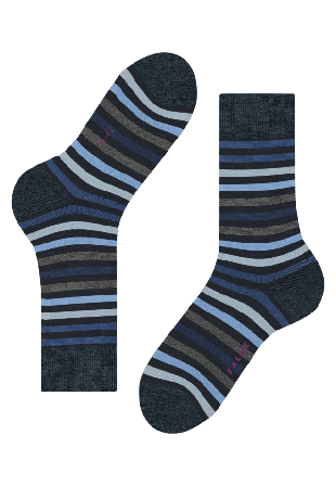 Falke Tinted Stripe Socks Strumpor Herr Flerfärgad 43-46