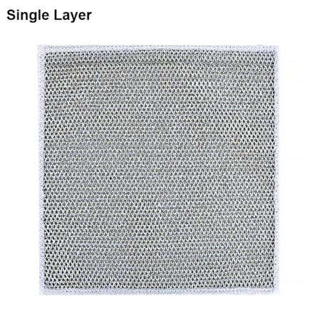 Magics Opvaskklud Tråd Rengøringsklude Køkken Sølv Opvask Pot Vask Klud Håndklæder Metal Stål Tråd Klud til Køkken 20x20cm Single Layer 10pcs