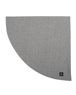 Bordsduk rund enfärgad chambray Hedvig Beige - 160 cm - Recycled by Wille