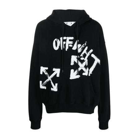 Off White, Sweatshirts & Hoodies Zwart, Heren, Maat:M