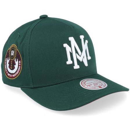 Mitchell & Ness - Grön adjustable Keps - Own Brand Green Maroon Pro Crown Green/Red UV A-Frame Adjustable @ Hatstore