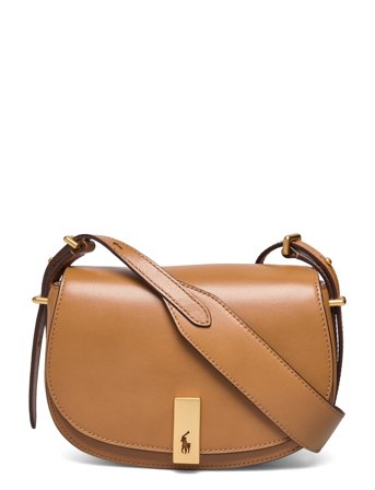 Polo Ralph Lauren Polo Id Calfskin Mini Saddle Bag - Beige - ONE SIZE