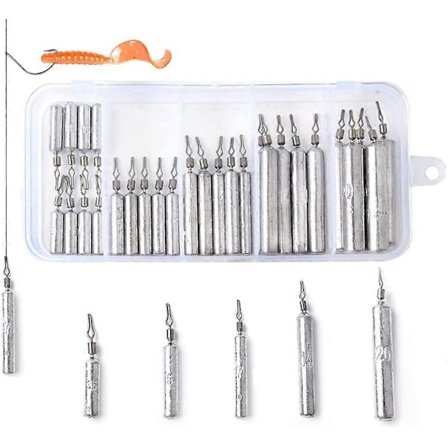 Fiskesänken Drop Shot-vikter Flera Storlekar Fiskesänken Dropshot Blyset med Låda Fisketillbehör