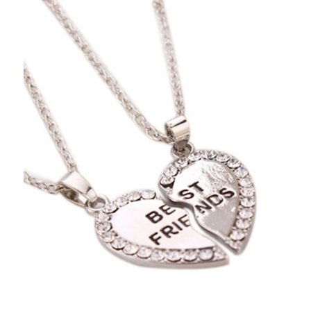 Ystävyyssalit ystäville Best Friends Silver Strass