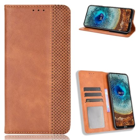 Bofink Vintage Nokia X10 / Nokia X20 nahkakotelo - Ruskea