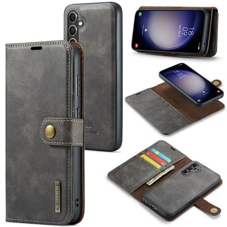 DG.MING 2-in-1 Magnet Wallet Samsung Galaxy A36 Brown