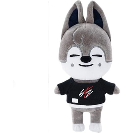 Skzoo Plush, 8,3 tommer Stray Kids Plushleker, kreativ myk utstoppet tegneserie-plysjleketøygave for barn-fans (ulv Chan) (FMY)