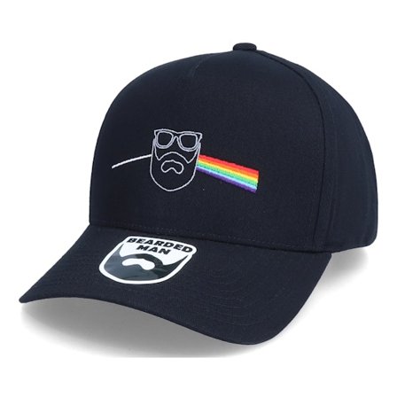 Bearded Man - Black - adjustable - Cap - Dark Side Of The Beard Black A-Frame Adjustable - Hatstore