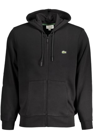 Lacoste Felpa Con Zip Uomo Nero
