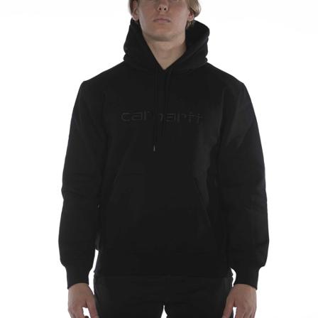 Carhartt Wip, Hoodies Zwart, Heren, Maat:XL