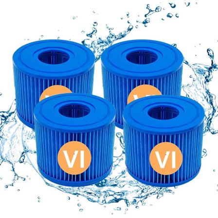 4 Pak Bestway VI Swimming Pool Filterpatroner, Udskiftning