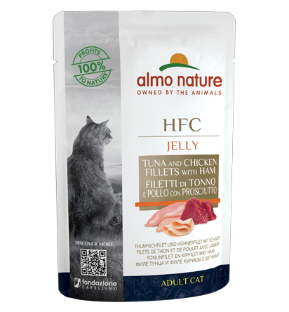 Almo Nature HFC Jelly Cibo Umido Filetto Di Tonno E Pollo Con