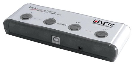 Lindy USB to 4 Port Serial Converter USB B Female Factory Sealed