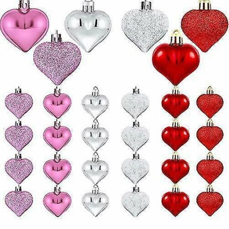 12/24 kpl joulupallot joulukoristeet joulukuusen koristeet juhlat häät (24 kpl, violetti)