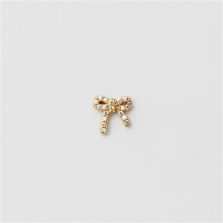 Bling Bow Piercing - 18K VERGOLDETES STERLINGSILBER