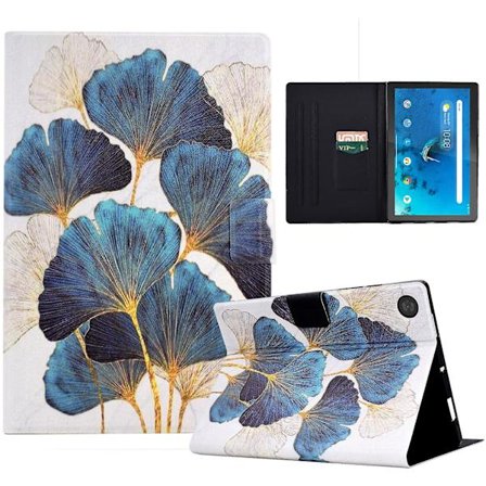 Case för Lenovo Tab M10 (gen 3) Pu Leather Flip Cover Printed Tablet Stand Case med kortplatser