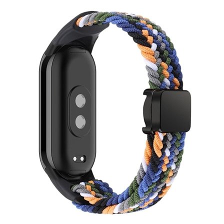 Magnetiskt flätat nylonband Xiaomi Smart Band 8 ersättningsarmband för klocka - Denim Färg