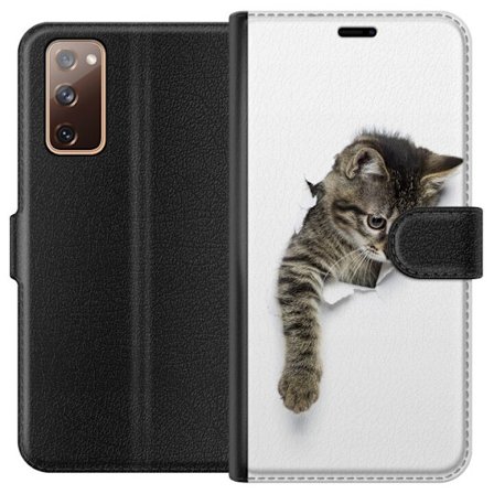 Yhteensopiva Lompakkokotelo Samsung Galaxy S20 FE Kissa