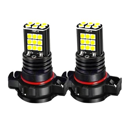 Yhteensopiva 2 kpl sumuvalopolttimo Psx24w H16 Pwy24w Psy24w S19w Led-polttimot 3030 24smd