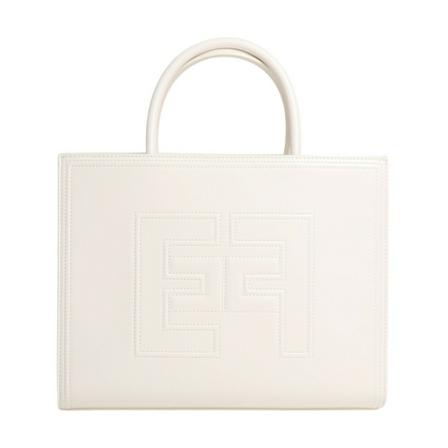 Elisabetta Franchi Shopping Tas Bs02A26E2 , Beige , Dames , Maat: ONE Size Handtassen