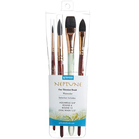 Princeton Neptune Synthetic Brush Mc Professionnel 4er-Set